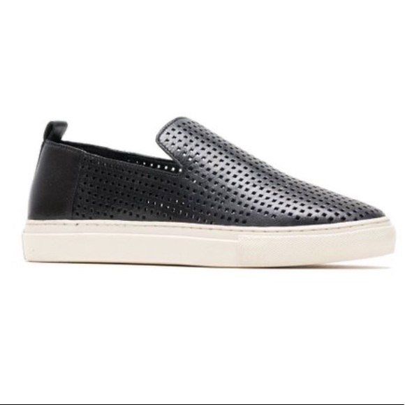 Hush puppies black perforated slip on leather - Picture 3 of 3